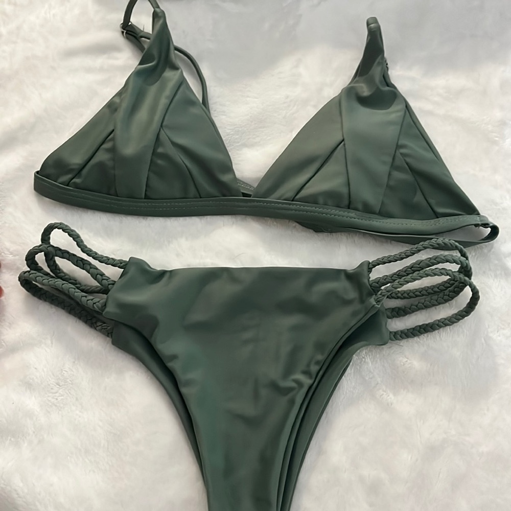 Soft padded cami shell bikini set